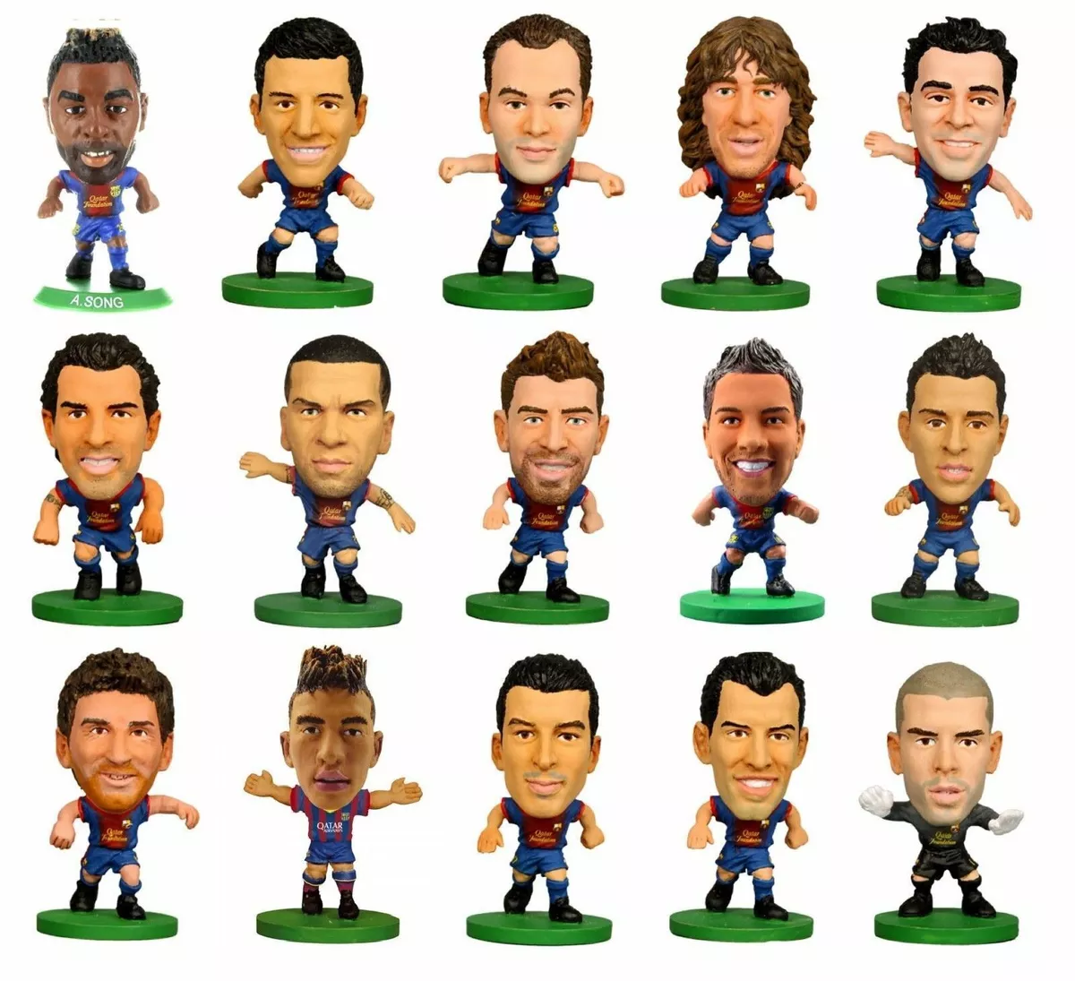 Soccerstarz Soccer Starz Football Figure Neymar Iniesta Suarez Pique Messi  Puyol