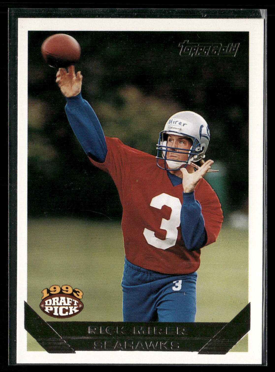 Rick Mirer 1993 Topps #285 Gold Seattle Seahawks
