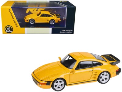 Paragon 1986 RUF BTR Blossom Yellow 1/64 Diecast Model Car PA-55541