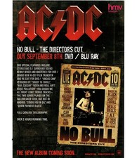 PTP48 MAGAZINE ADVERT 11X9" AC/DC : NO BULL THE DIRECTORS CUT DVD