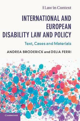 International European Disability Law Policy Text Cases Materials 9781108418195