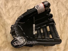 NEW Louisville Slugger Omaha Black Baseball Glove, LHT 12.5" Left Hand Thrower