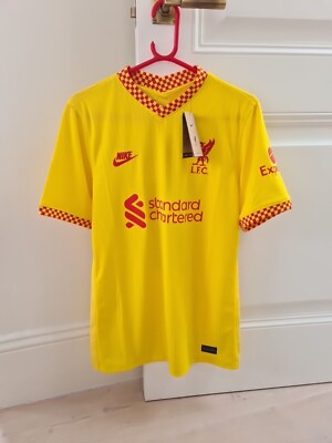Liverpool FC 2021-22 Away Kit, Salah (Yellow) Size M UK - Main Image