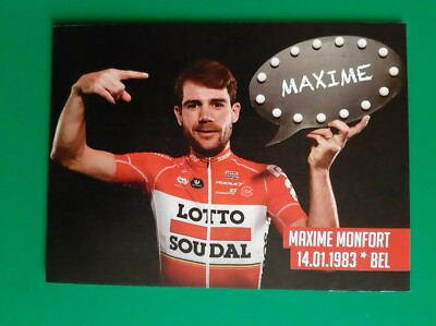 CYCLING cycling card MAXIME MONFORT team LOTTO SOUDAL 2017 