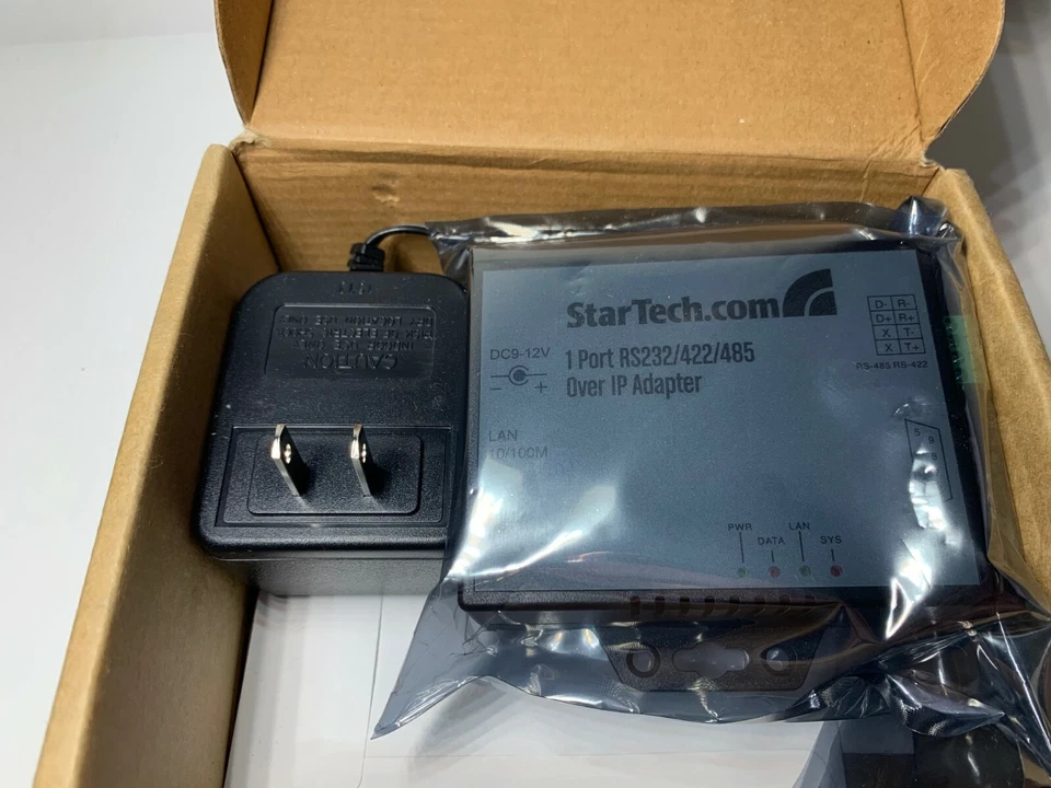 NEW StarTech 1 Port RS-232/422/485 Serial over IP Adapter NETRS2321E W/ Software - Image 2 of 4