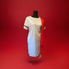 Roman Yoga Costume White Small With Attached Red Sash