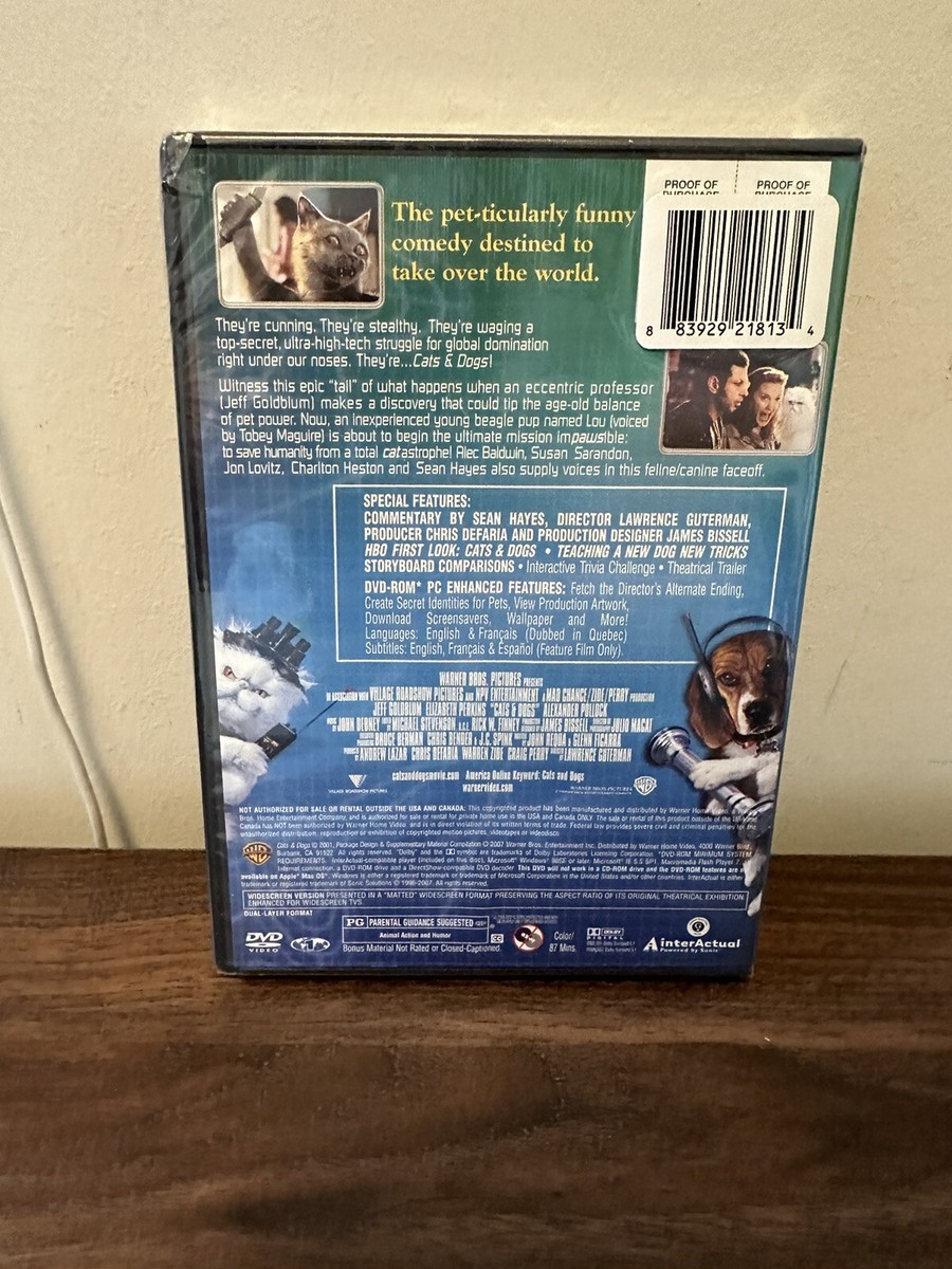 Cats & Dogs (Widescreen Version) Brand New Sealed DVD 85391163060