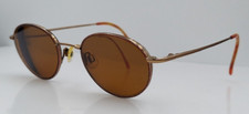 Vintage Marchon 181 Gold Purple Oval Metal Sunglasses FRAMES ONLY