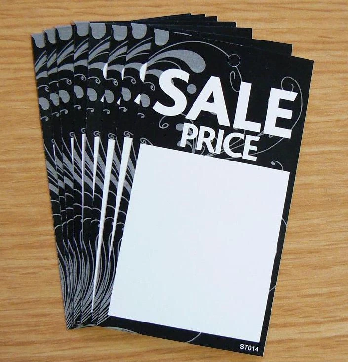Boutique SALE PRICE TAGS SWING TICKETS x 100 (ST014 BLACK)
