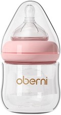 Glass Baby Bottle, Easy to Clean, Anti-Colic Baby Bottles with Slow Flow