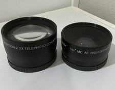Vivitar HD4 MC AF High Definition 2.2x .43X Telephoto Converter Japan Lens Lot