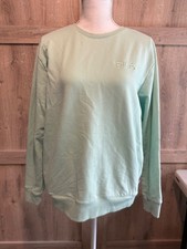 Fila Large Ladies Sweatshirt Light Green Crewneck Long Sleeves w Pockets