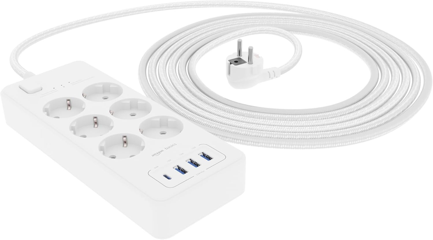 Ciabatta Elettrica 6 Posti per Tutta la Famiglia | Protezione e USB-C