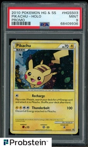 2010 Pokemon HG & SS Promo #HGSS03 Pikachu Holo PSA 9 MINT