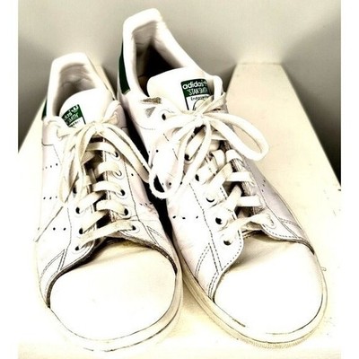 Adidas Stan Smith Sneakers Mens 6.5 White Green Leather Ortholite M20605
