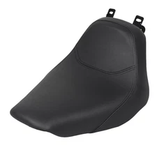 Motor Black Synthetic Leather Front Solo Seat Fit For Harley Softail Deluxe