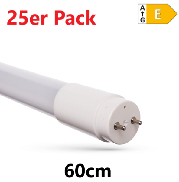 25Er Led 60Cm RöHre G13 Tube Glas T8 LeuchtstoffröHre 9W 1020Lm Kaltweiß 6000K-image