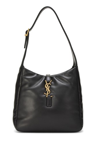 Saint Laurent Black Calfskin Le 5 à 7 Soft Hobo Bag - WGACA