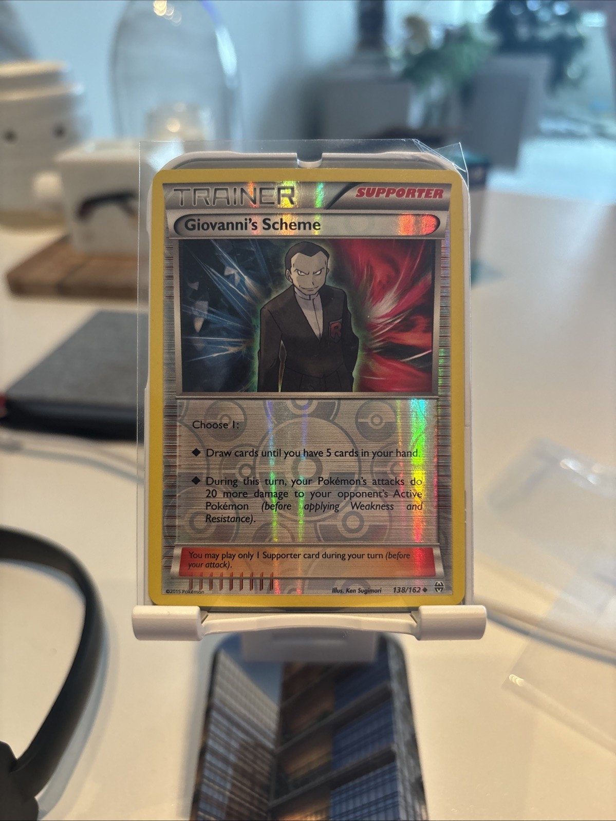 Pokémon TCG Giovanni's Scheme Breakthrough 138/162 Reverse Holo NM Card