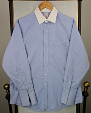 BROOKS BROTHERS MAKERS VTG Made in USA Size 16/33 French Cuff Dress Shirt Large