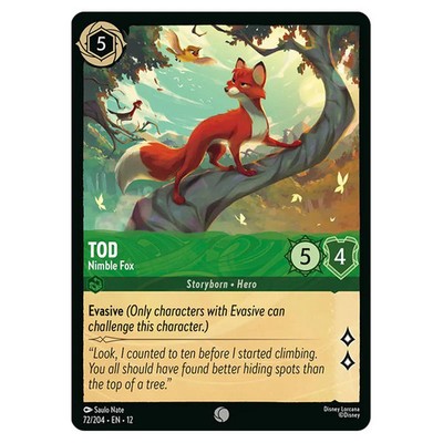 Lorcana - Wilds Unknown - Tod - Nimble Fox (Common) - 72/204