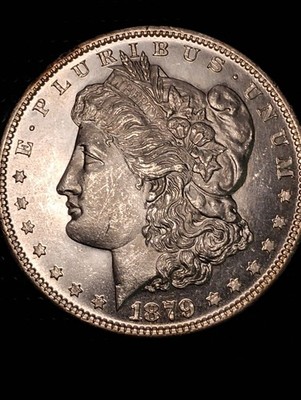 * 1879 S * BU MS++ GLOWING WHITE ABSOLUTELY GORGEOUS MORGAN SILVER DOLLAR #A64