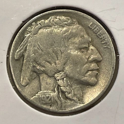 1921 5C Buffalo Nickel F6221
