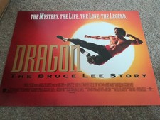 Dragon the Bruce Lee Story Original UK Cinema Movie poster mini quad