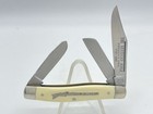 Vintage SCHRADE USA CM-1 The Kentucky Rifle White Stockman #1063