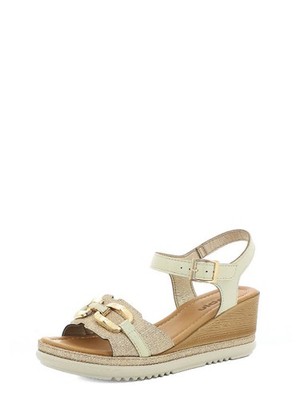 Damen Komfort Sandalen Gold Inblu Art. FK10