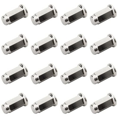 16PK ITP ALG15BXb05f-f59ddf-16X Flat Chrm Lug Nut 10mmx1.25mm Thread Pitch