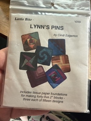 LYNN'S PINS C Edgerton Little Bits V259 Makes 45 2'' Blocks 3 of 15 Pattern