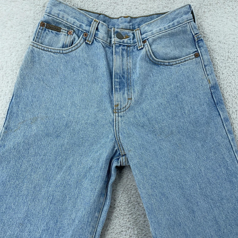 Pantalones de mezclilla vintage para mujer Calvin Klein 4 (se adapta a 27x31) lavado a la piedra tiro alto EE. UU. años 90 Foto 4 de 4