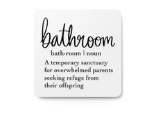 Bathroom Sign – Funny Humor Wall Decor for Home and Office