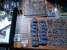 HUGE LOT Battlefront Flames of War Infantry and Tanks Miniatures German + Alies