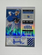 Jackson Goddard 2018 Elite Extra Edition Contenders Silver Autograph JG Jayhawks
