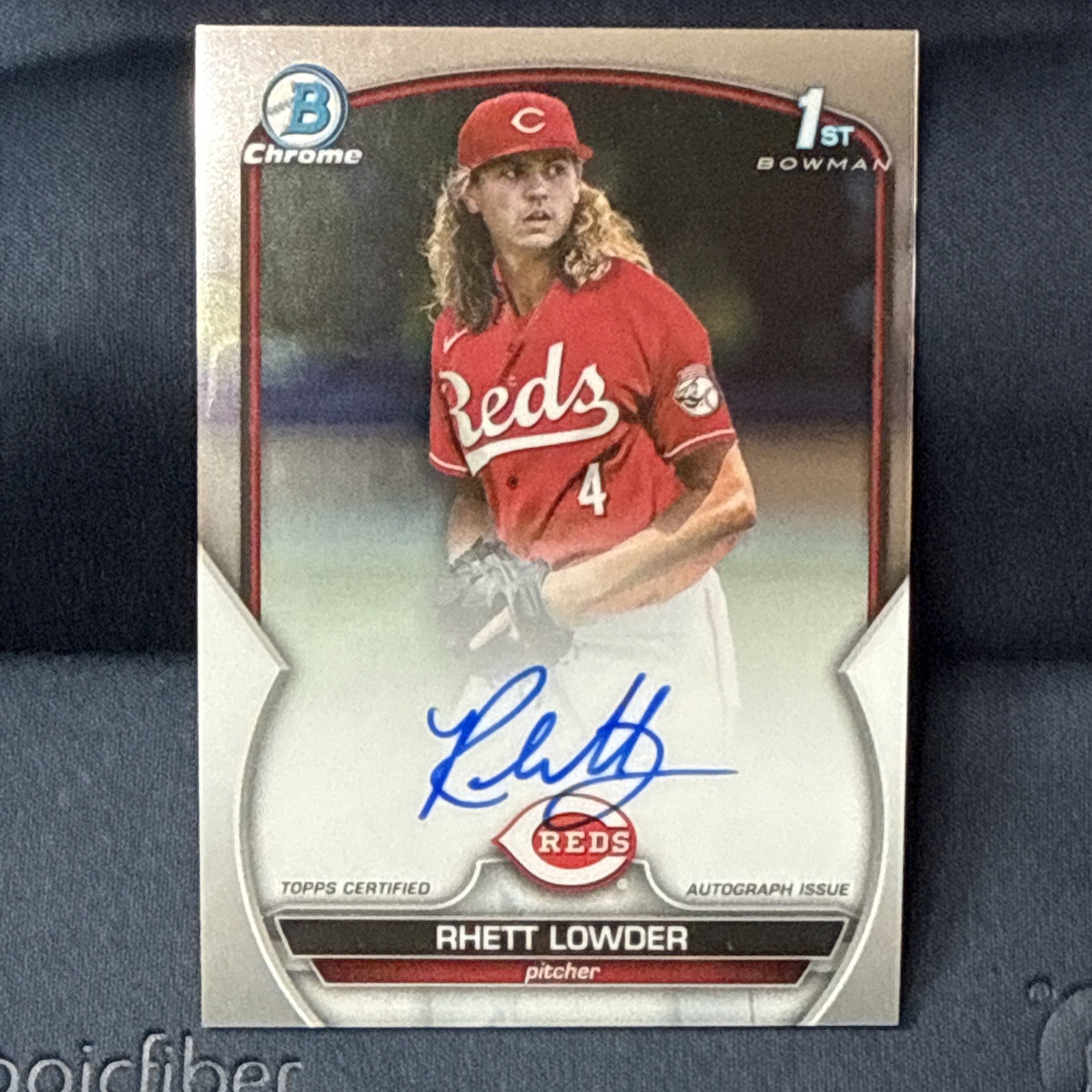 2023 Bowman Chrome RHETT LOWDER 1st Draft Auto #CDA-RLO Cincinnati Reds FREE SHP