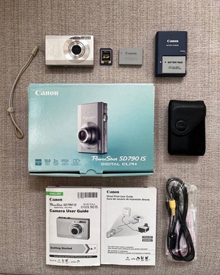 Canon PowerShot SD790 IS Digital ELPH 10.0MP 3x Zoom Camera Bundle Fully Boxed