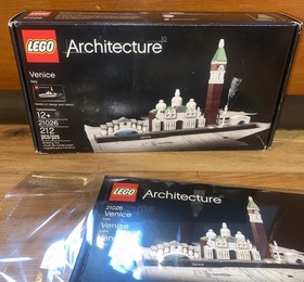 LEGO Architecture: Venice (21026) Clean & Complete W/ Instructions No Box (2016)