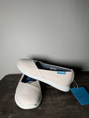 People Footwear Light Pink Round Toe Slip-On Solid Flat Women's Flats US 7 EU 38