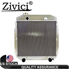 Fit 1953-1956 Ford Truck Flathead Cc5356fh 1953 54 55 3row All Aluminum Radiator