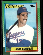 1990 Topps #331 Juan Gonzalez RC Rookie Rangers Baseball Card 2603F. rookie card picture