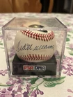 TED WILLIAMS SIGNED AUTOGRAPHED BASEBALL sweet spot  PSA DNA 8.5 Sealed Cube