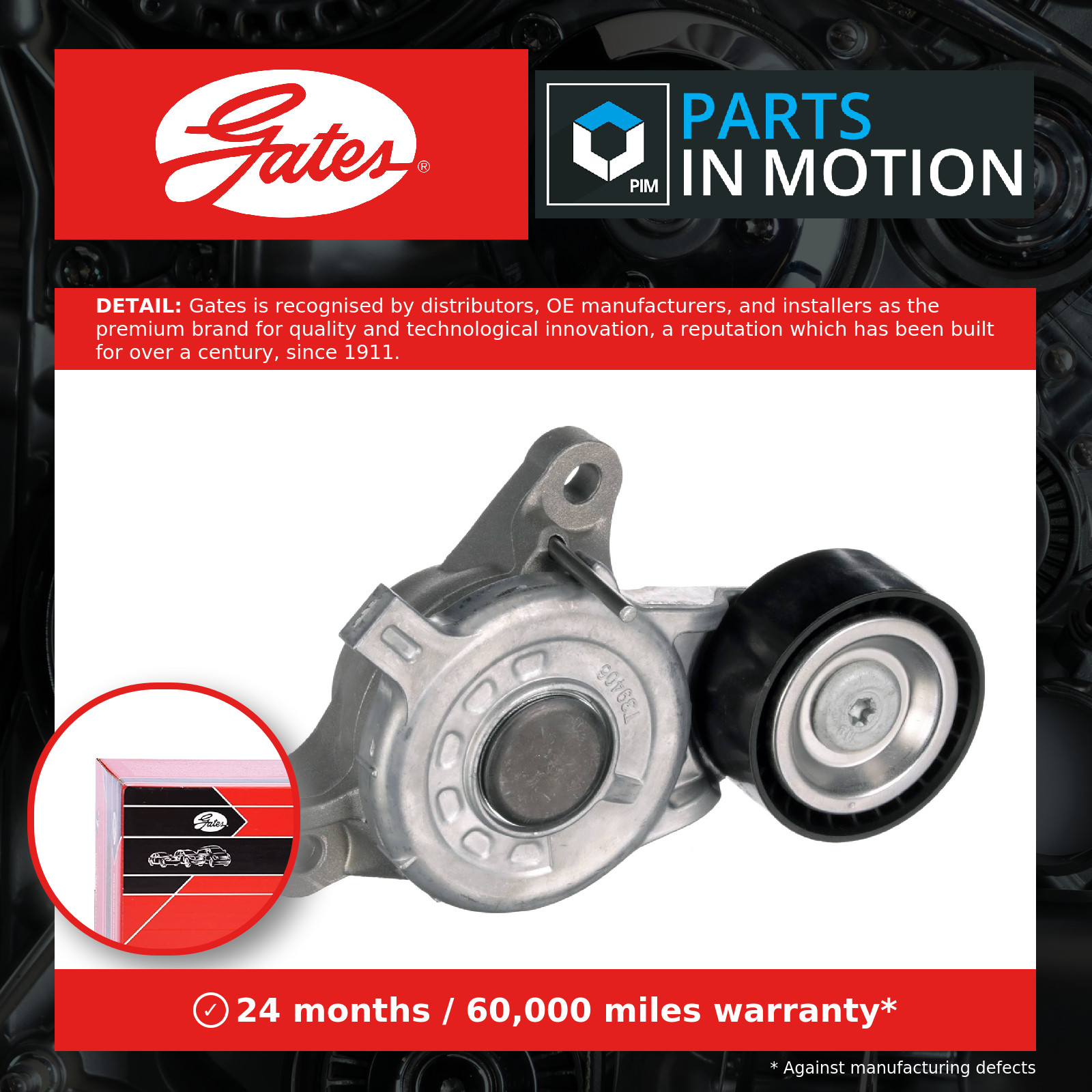 For Toyota - Proace 2.0D 2016-On Tensioner Pulley T39406 Gates - Image 34