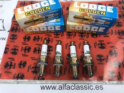 SET 4 UD BUJIA ENCENDIDO ORIGINAL ALFA ROMEO  GOLDEN LODGE 2 HLDR (=2HL)