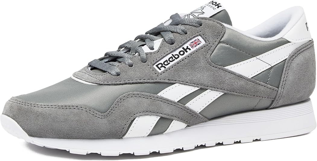 Reebok Classic Nylon Mens Sneakers Tennis Shoes, Pure Grey5/