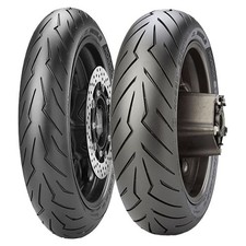 COPPIA GOMME PIRELLI 120/70-15 56S + 160/60-14 65H DIABLO ROSSO SCOOTER