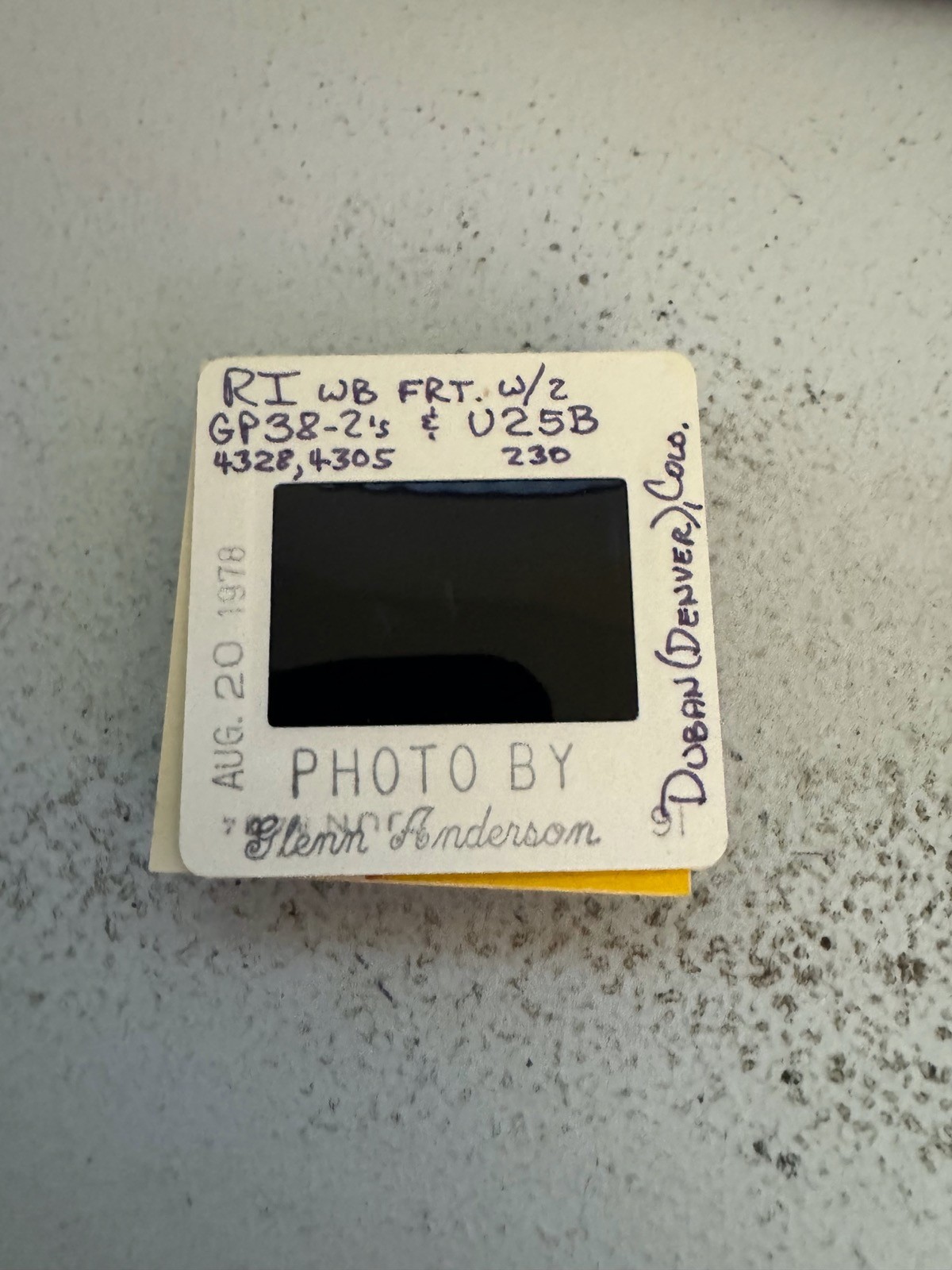 Slides That Look Like Rocks Original Slide CRIP #4328 EMD GP38-2’s Rock Island RI Denver CO 1978 ...