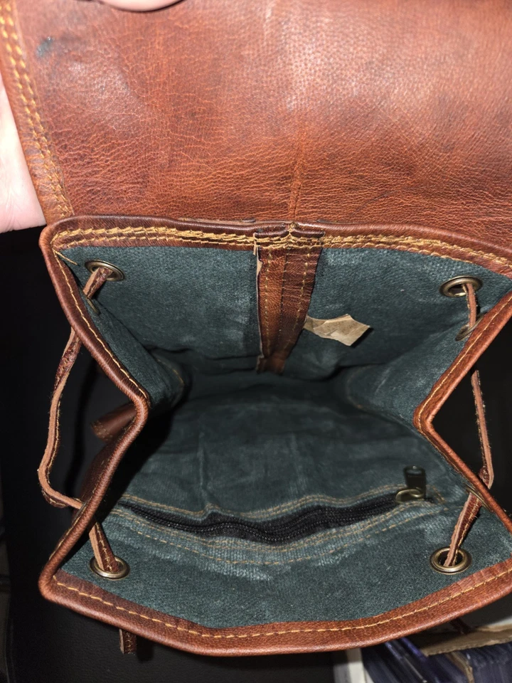 The Cottage 皮革迷你背包 - 棕色 全新 美丽 — 第 4/4 张图片