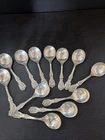 12 Reed & Barton Francis I Sterling Silver Soup Spoons  505g Scrap Keep No Mono